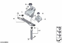 Δοχείο διαστολής diagram for BMW 3 Series F30 LCI 330e