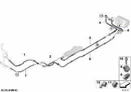 Εύκ.σωλήν.συστ.ψύξης συστήμ.υψηλής τάσης diagram for BMW 3 Series F30 LCI 330e