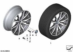 BMW LA WHEEL M DOUBLE-SPOKE 680 - 20