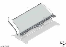 Individueel zonnescherm diagram for BMW 7 Series G11 LCI 740dX