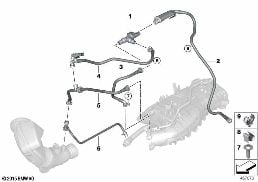 Βαλβίδα εξαερισμού ρεζερβουάρ diagram for BMW 3 Series F30 LCI 330e