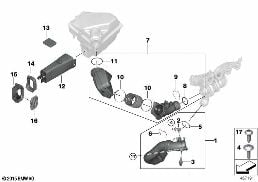AIR DUCT diagram for BMW 4 Series F32 LCI 420i