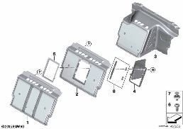 PARTITION TRUNK diagram for BMW 7 Series G12 750LdX
