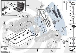 REPAIR KIT, EXPOSED TIMING CHAIN, TOP diagram for BMW 3 Series E92 320xd