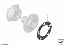 Hinterachswelle/Radlagerung diagram for BMW X5 M F85 X5 M