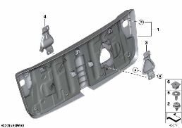 Döş./Kapl., Bagaj kapağı diagram for BMW MINI Cabrio F57 JCW