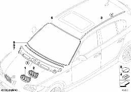 Enjoliveurs ext. / Grille de décor diagram for BMW 1 Series E87 LCI 120i