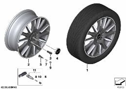 MINI LM WHEEL HIGH SPOKE 596
