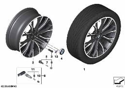 BMW LM WHEEL M DOUBLE SPOKE 669M- 20