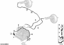 VACUUM LINE FOR BRAKE BOOSTER diagram for BMW X1L F49 X1 25LeX