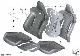 SEAT, FRONT, UPHLSTRY, COVER, SPORT SEAT