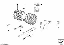 Piéces électriques de climatiseur diagram for BMW 5 Series E39 525td