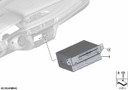 HEADUNIT HIGH 2 diagram for BMW X5 F15 25d