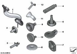 ASSORTED GROMMETS diagram for BMW X3 F25 28iX