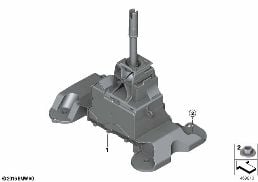 SHIFT BOX, GEAR SELECTION SWITCH diagram for BMW X2 F39 18d