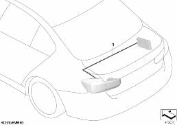 CONVERSION, TAILLAMPS, FACELIFT diagram for BMW 3 Series F30 330dX