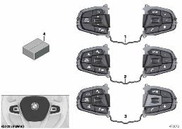 Interruptor volante Sport diagram for BMW 7 Series G12 725Ld