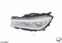 RETROFITTING LASER LIGHT diagram for BMW 7 Series G12 740LdX