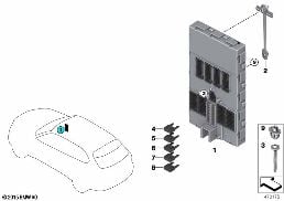 CONTROL UNIT, BDC BODY DOMAIN CONTROLLER diagram for BMW X5 F15 30dX