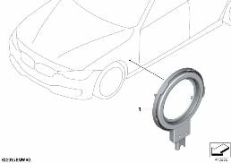 Φωτισμός πρίζας φόρτισης diagram for BMW 3 Series F30 LCI 330e
