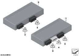 CONTROL UNIT, TAILGATE LIFT diagram for BMW 7 Series F01 LCI 740dX