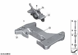 GEARBOX SUSPENSION diagram for BMW 4 Series G22 Coupé 430i