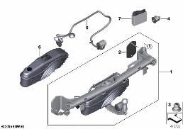 掛車掛鉤 電動可調 diagram for BMW 5 Series G30 520d