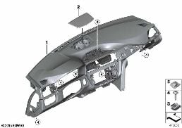 TRIM PANEL DASHBOARD diagram for BMW 4 Series F32 428i