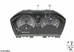 Přístrojová deska diagram for BMW 2 Series F87 M2 M2