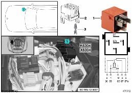 SECONDARY AIR INJECTION PUMP RELAY K6304 diagram for BMW 7 Series F01 LCI 740dX