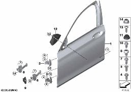 FRONT DOOR-HINGE/DOOR BRAKE