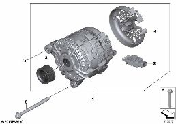 Prądnica diagram for BMW 2 Series F45 Active Tourer 218i