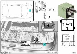รีเลย์, ปั๊มสุญญากาศแบบกลไก K218 diagram for BMW X6 E72 Hybrid Hybrid X6