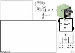 Relais allume-cigares K31 diagram for BMW 5 Series E39 525td