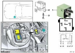 RELAY FOR ENGINE DDE K2085 diagram for BMW 1 Series F20 LCI 125i
