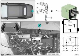 Relé zapalovač cigaret K31 diagram for BMW Rolls-Royce Phantom RR1 Phantom