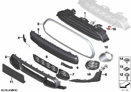 AEROKIT, COVER, TRIM ELEMENTS, FRONT