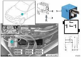 Relä DME-N46 K6300 diagram for BMW 3 Series E46 318i