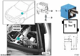 RELAY DME-BMS46 K6300 diagram for BMW 3 Series E46 318i