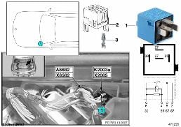 RELAY DDE K2003A diagram for BMW X3 E83 LCI 1.8d