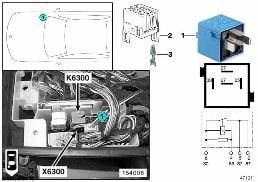 รีเลย์ DME K6300 diagram for BMW X5 E53 4.6is