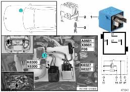 RELAY DME K6300 diagram for BMW 3 Series E92 LCI 328i