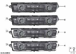 AIR CONDITIONING CONTROL diagram for BMW 1 Series F20 118dX