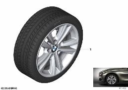 WINTER WHEEL WITH TIRE V-SPOKE 656 - 16