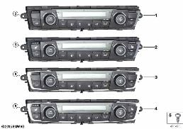 AUTOMATIC AIR CONDITIONING CONTROL diagram for BMW 3 Series F31 335dX