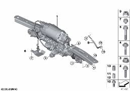 ACTUATOR FOR HSR/MOUNTING PARTS/ECU diagram for BMW 6 Series G32 GT 620dX