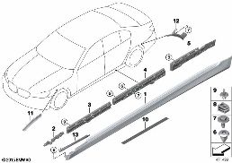 M COVER FOR ROCKER PANEL / WHEEL ARCH