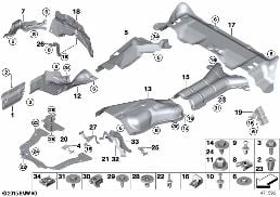 HEAT INSULATION diagram for BMW X6 E71 35iX