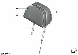 INDIVIDUAL HEADREST, FRONT diagram for BMW X5 F15 25dX