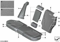 INDIVIDUAL COVER,KLIMA-LEATHER COMF.SEAT diagram for BMW X5 F15 25dX
